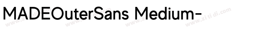 MADEOuterSans Medium字体转换